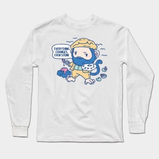 Funny Animal pun Claude Monket with quote Long Sleeve T-Shirt